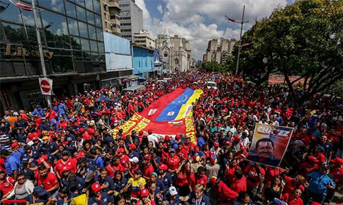 Marcha antiimperialista exige fin de sanciones contra Venezuela Marcha antiimperialista exige fin de sanciones contra Venezuela